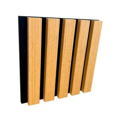 Anti Sound Absorption Modern Wood Slat Polyester Fiber Wall Panel for Acoustic Proofing