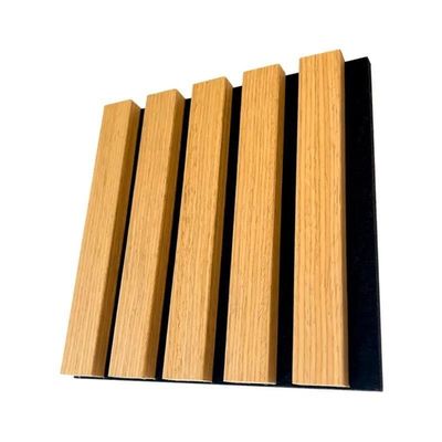 Anti Sound Absorption Modern Wood Slat Polyester Fiber Wall Panel for Acoustic Proofing