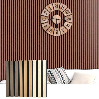 Modern Design Style 600/320mm Wooden Slat Fireproofing Wall Panel for Sound Absorption