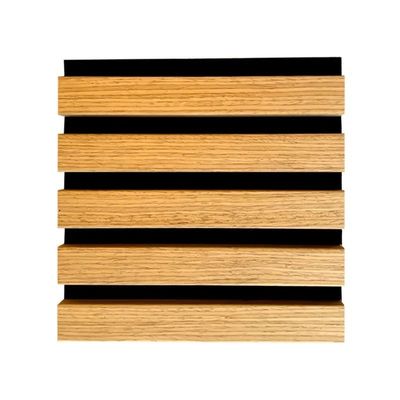 Modern Design Style 600/320mm Wooden Slat Fireproofing Wall Panel for Sound Absorption