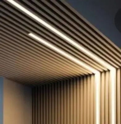 Modern Design Style 600/320mm Wooden Slat Fireproofing Wall Panel for Sound Absorption