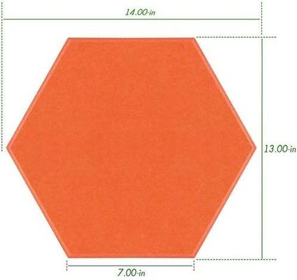 Fireproof 3D Polyester Fiber Hexagonal Sound-absorbing Panel for Office Felt Board