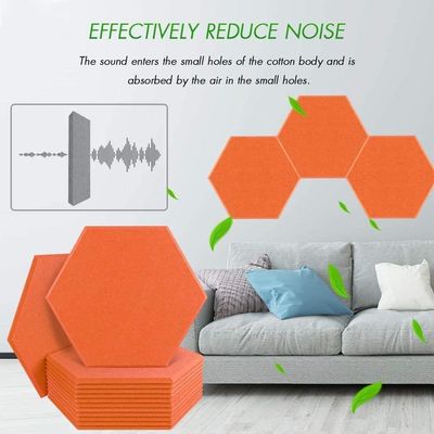 Fireproof 3D Polyester Fiber Hexagonal Sound-absorbing Panel for Office Felt Board