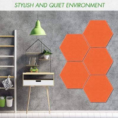 Fireproof 3D Polyester Fiber Hexagonal Sound-absorbing Panel for Office Felt Board